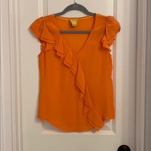 Maeve Anthropologie silk top